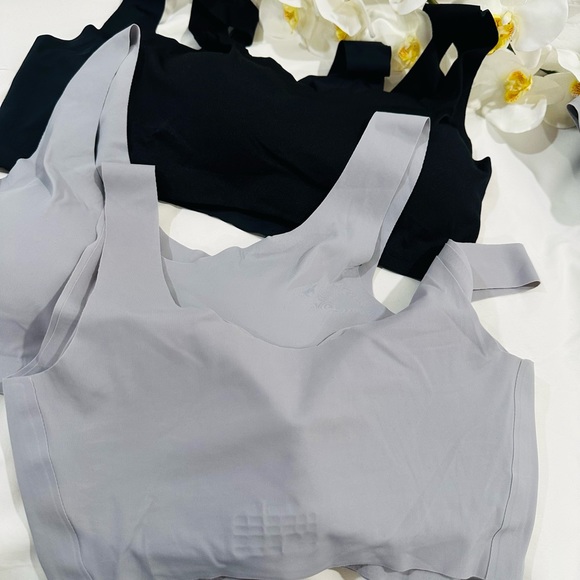 4 Pcs Silk-like seamless underwear, ladies' anti-sagging, black & gray size L. - Picture 5 of 6